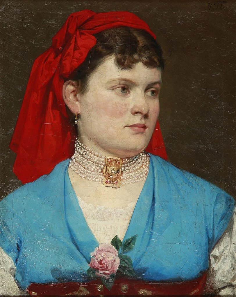 Ragazza in blu (Moravia), 1879